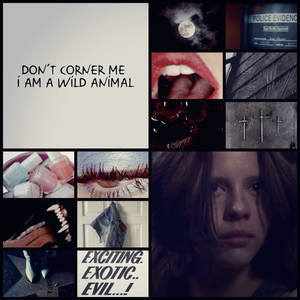 Werewolf Maxine moodboard.