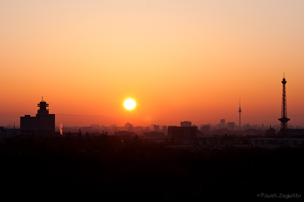 Sunrise over the city