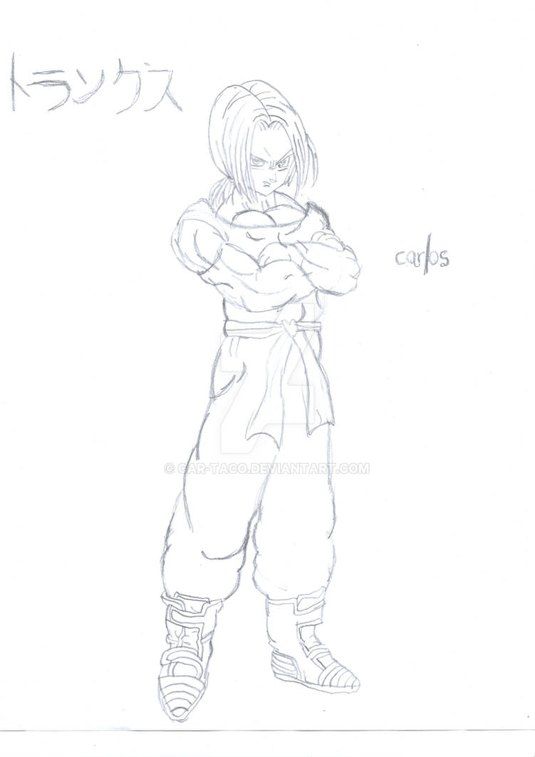 New DBGT - Trunks' Sketch PREVIEW by CAR-TACO