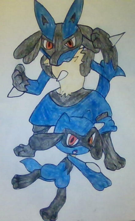 Riolu line by Eggo12 on DeviantArt