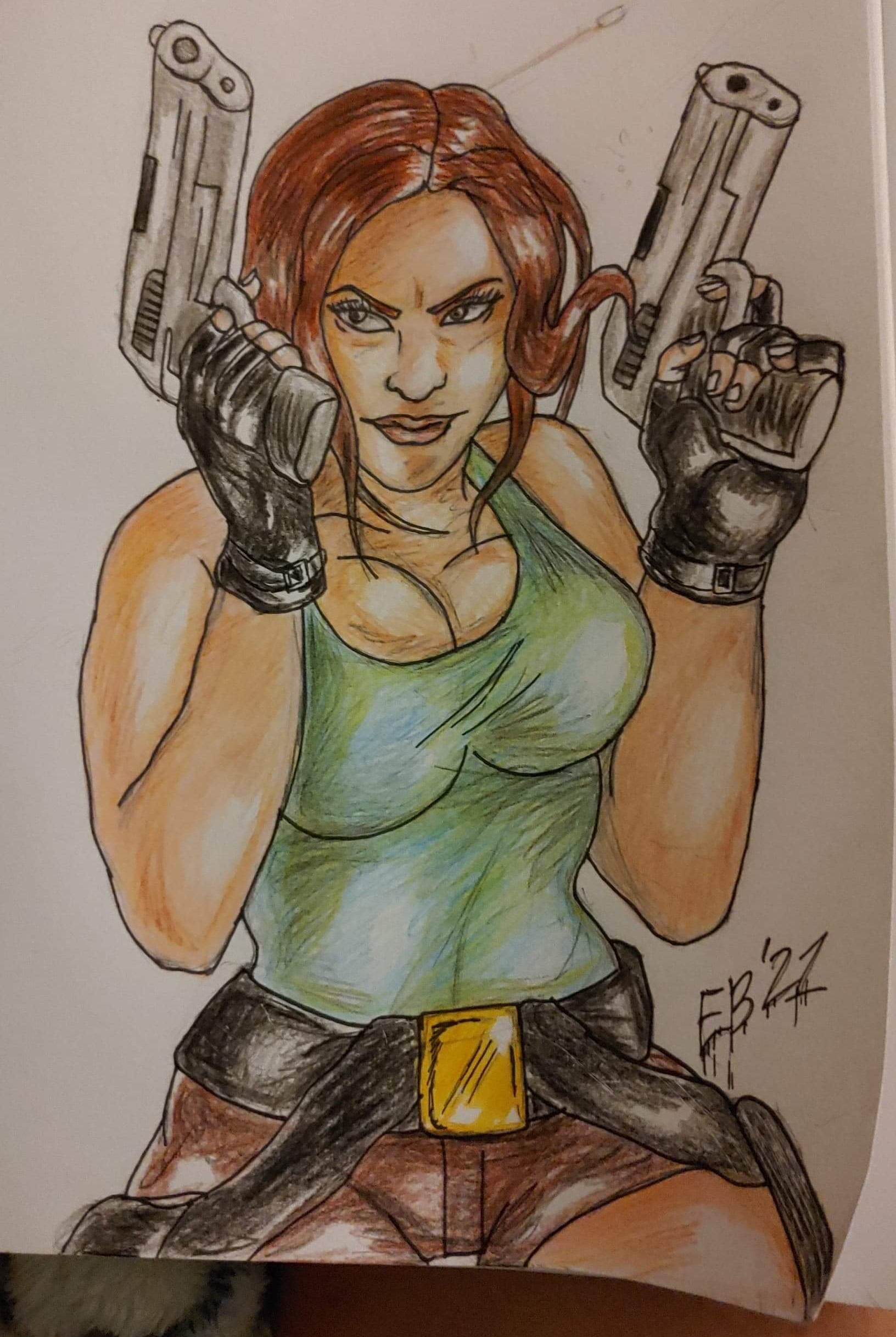 Guns up, lara! by Ericaust on DeviantArt