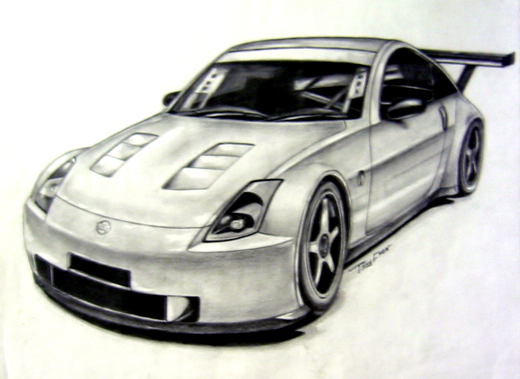 Draw Nissan 350z By Penro On Deviantart.