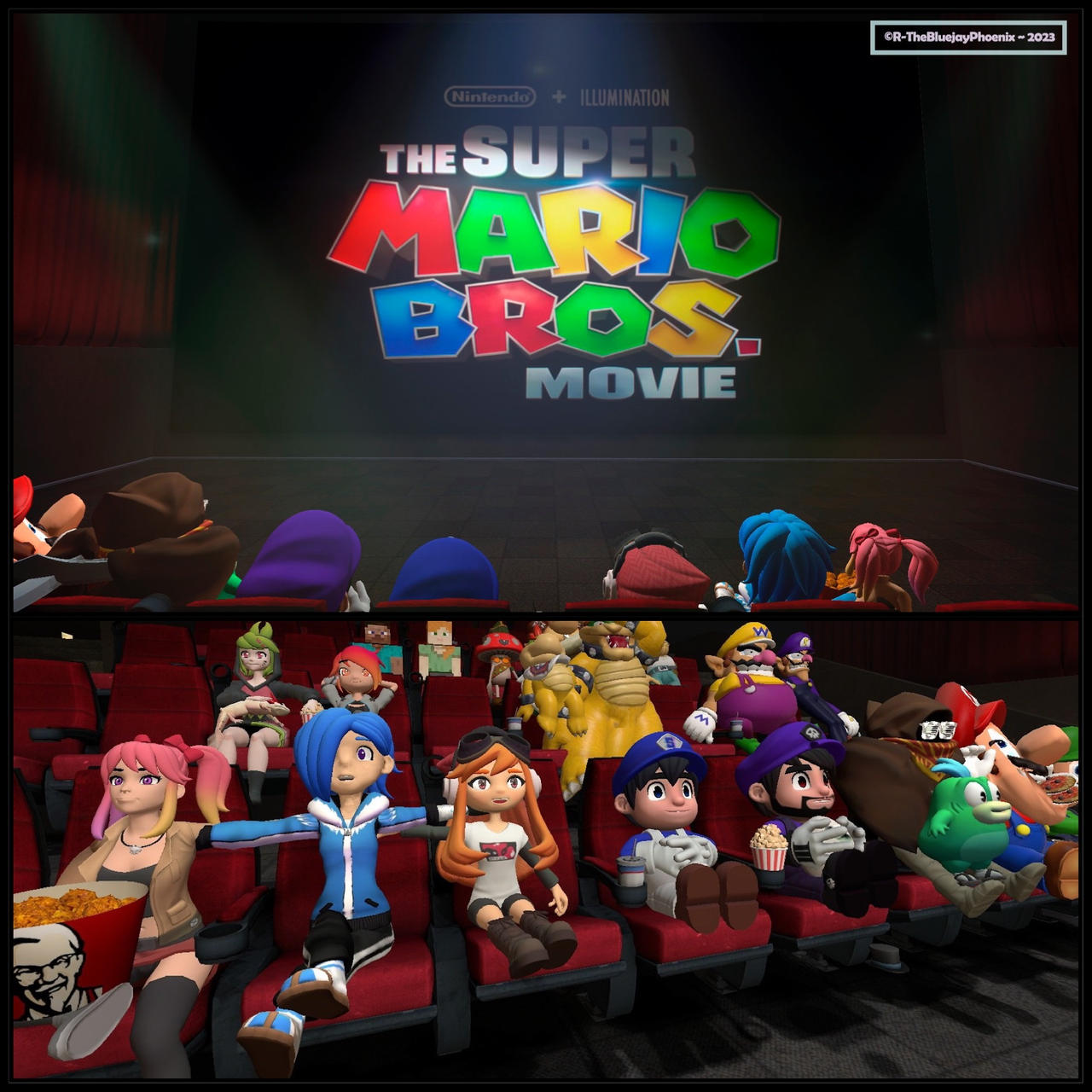 The SMG4 Cast watches Super Mario Movie by R-TheBlueJayPhoenix on ...