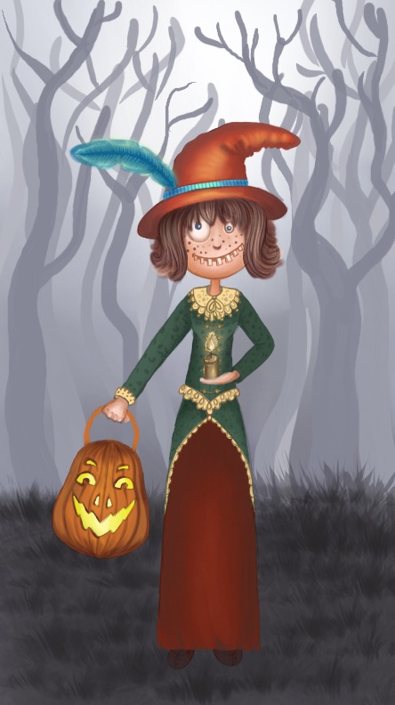 A Halloween witch