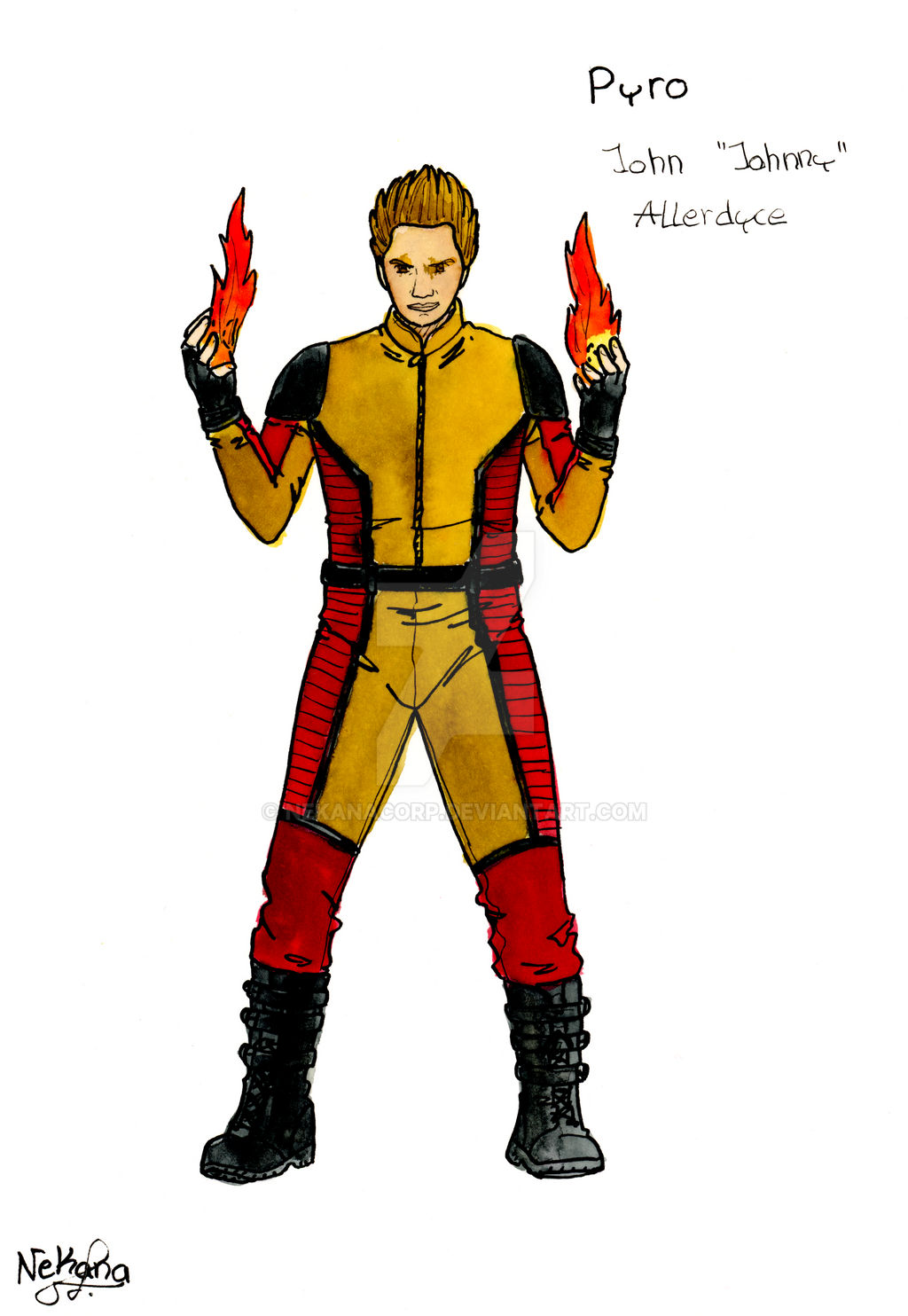 Pyro Mha Pyro by NekanaCorp on DeviantArt