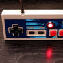 Nintendo 8 bit controller Mega Man led mod