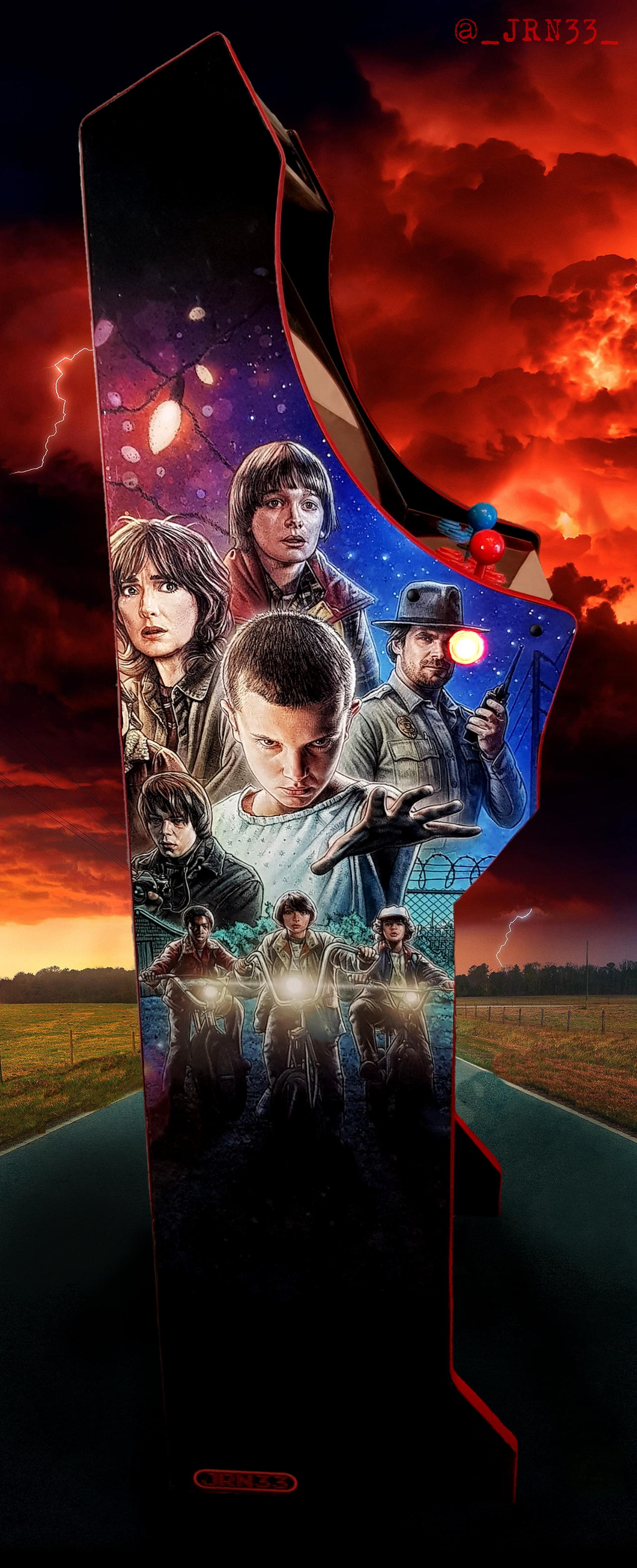 Stranger Things Arcade Cabinet by JRN33 on DeviantArt
