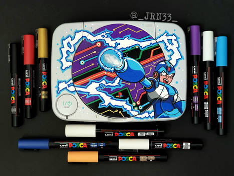 Custom painted Mega Man PS One