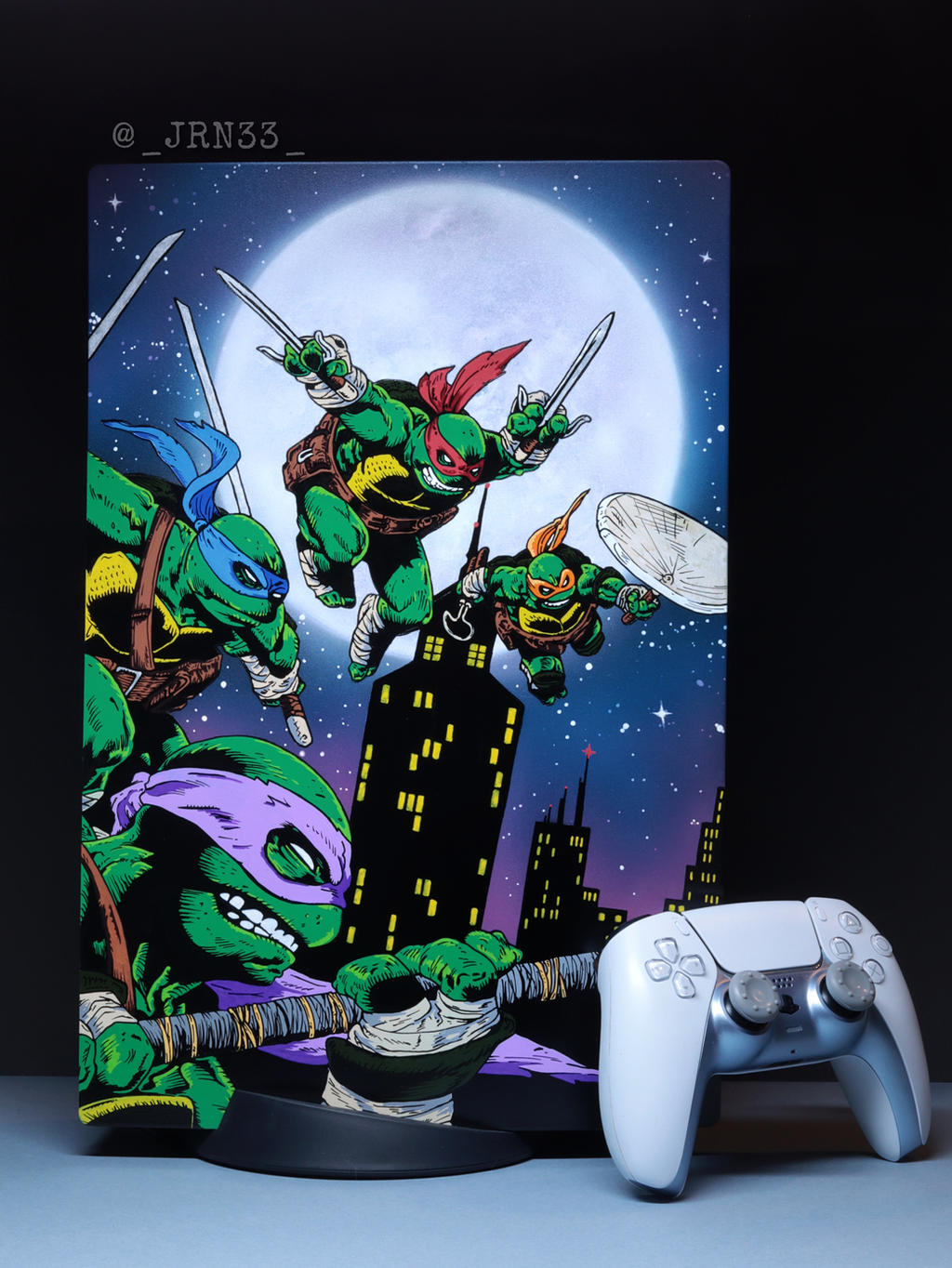 Custom Tmnt Pc Custom painted TMNT PS5 cover by JRN33 on DeviantArt