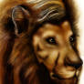 Colored Male Lion