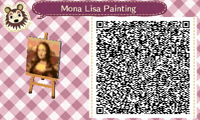 AC:NL QR Design: Mona Lisa Painting