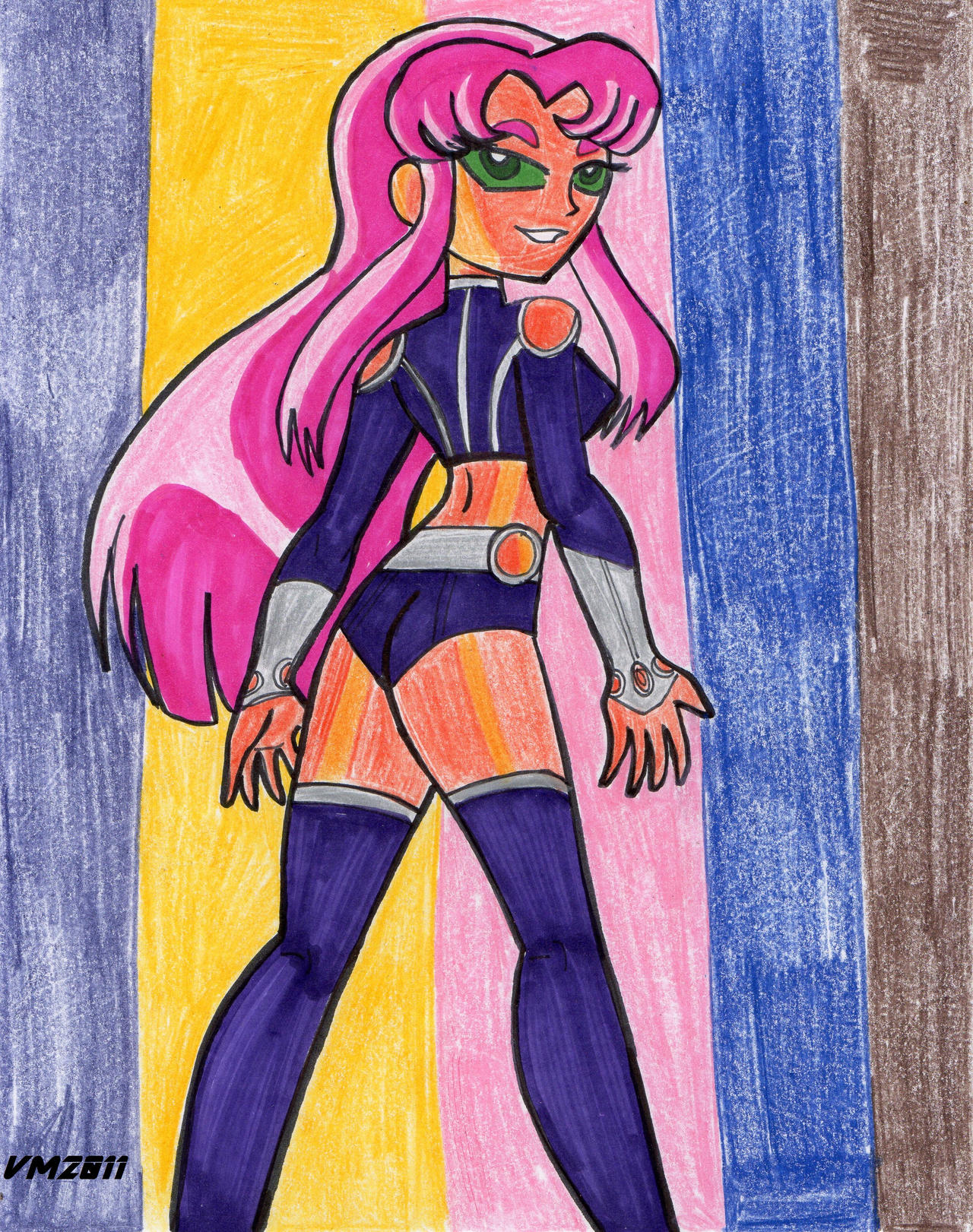 Starfire's new outfit. by VectorMagnus2011 on DeviantArt