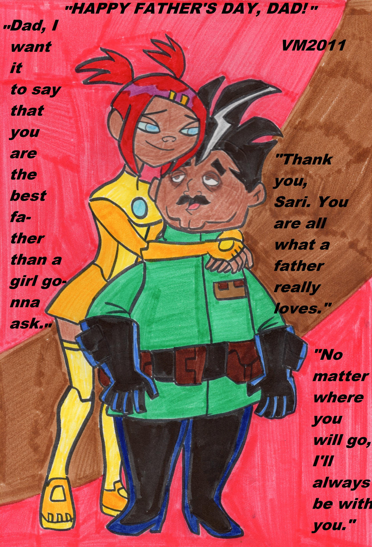 Sari and Issac Sumdac: Happy Father's Day.