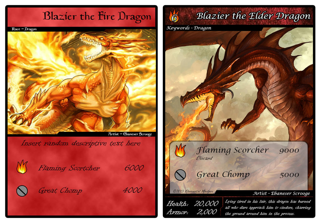Elemental Masters - Card Comparison by Smart-Mart on DeviantArt