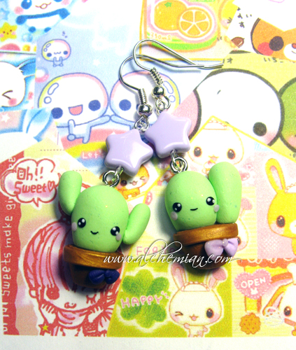 Cactus earrings