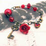 bracelet red blossom