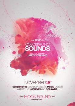 Colorphonic Sounds Poster Flyer