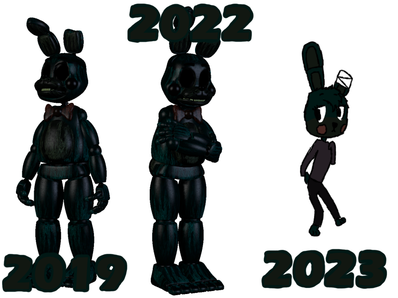 Phantom Toys and Phantom Bonnie (FNAF 3 DLC) by xXxMLGFNAFxXx on