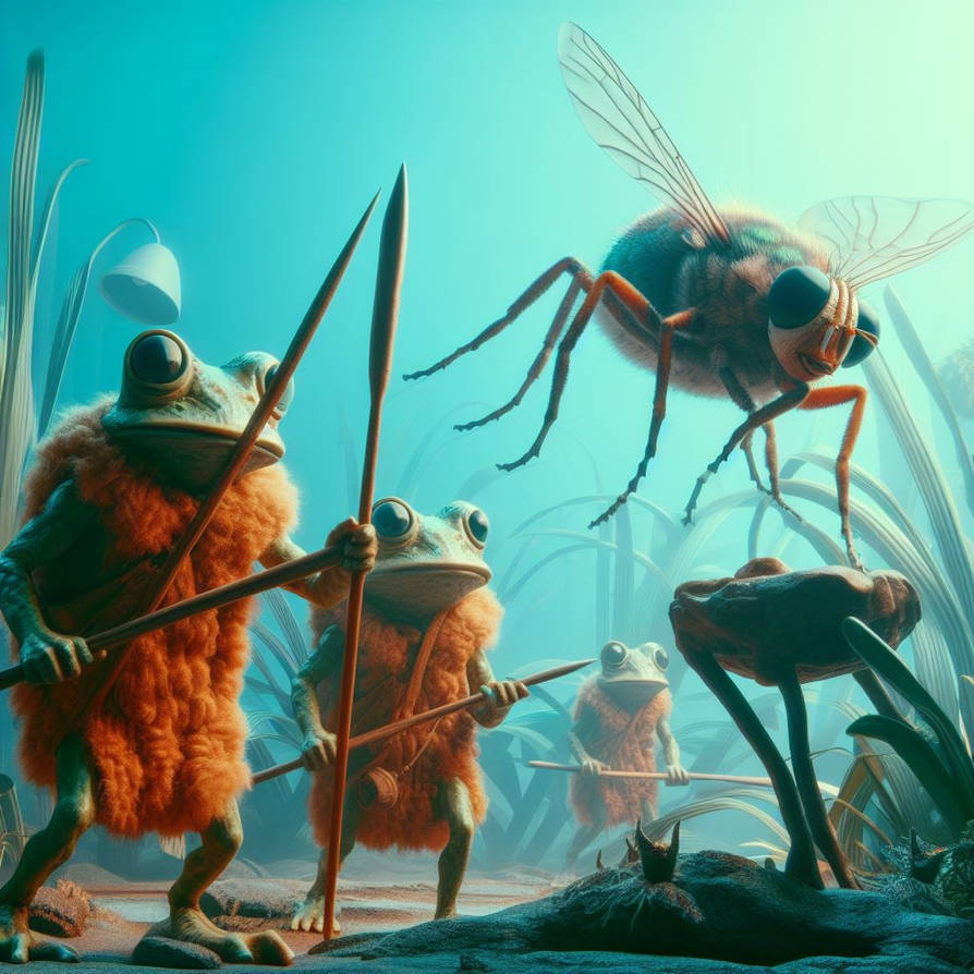 Primitive Alien Primitive Alien Frogs Hunting by Ron-Tweedie on DeviantArt