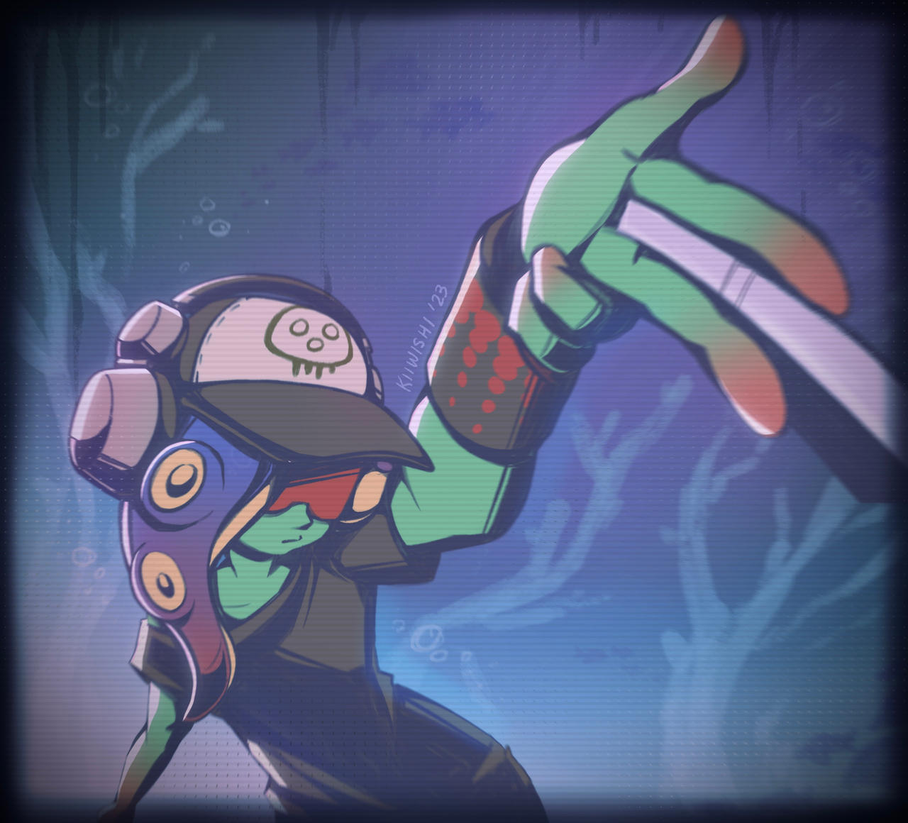DJ Dedf1sh - Splatoon 3 Side Order Fanart by kiiwishi on DeviantArt
