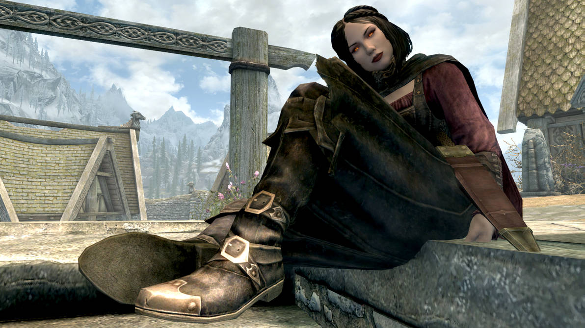 Skyrim Serana Relaxing By Ramses98full On DeviantArt skyrim-serana-relaxing-by-ramses98full-on-deviantart