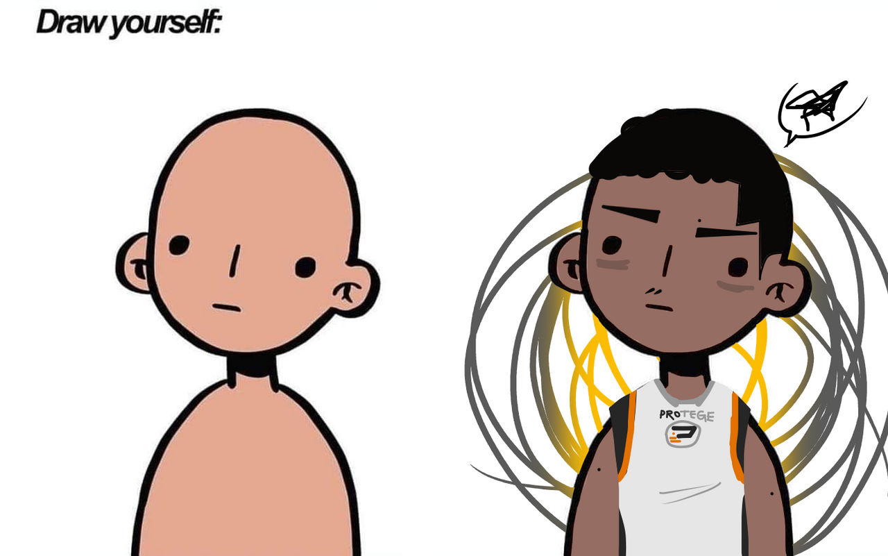 Comparing Self Drawing Draw yourself comparison by AffinityDinaur on DeviantArt