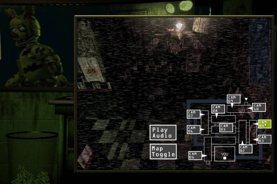 Springtrap Running Springtrap Running past the window render by Flaxen420 on DeviantArt