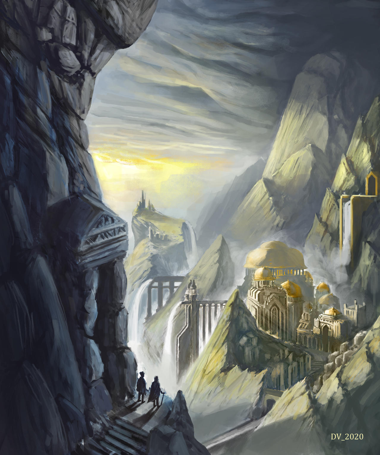 Civilization in the mountains by davidevart on DeviantArt