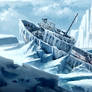 Frozen Fishing Boat