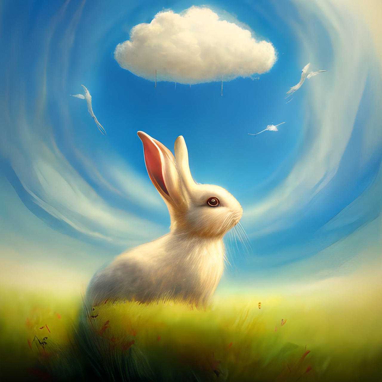 DreamUp Creation- Rabbit by Jessica199616 on DeviantArt