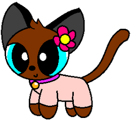 Princess the Siamese Cat (PNG)