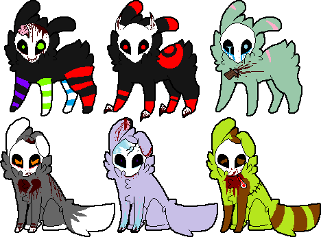 Skull Fuzzy Death Adoptables (2 Points Each)