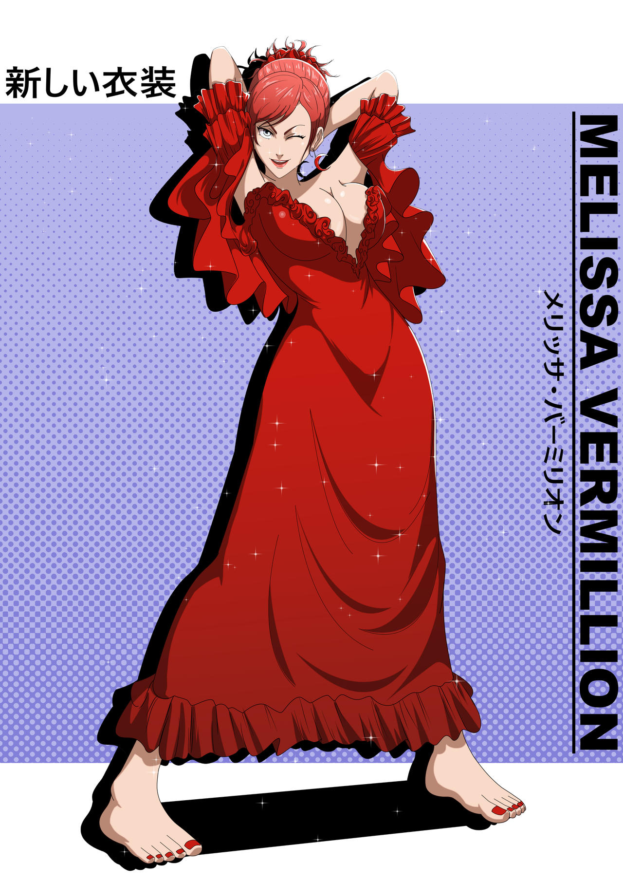 Melissa Showing Off Her Red Dress By Hollowtaker On Deviantart