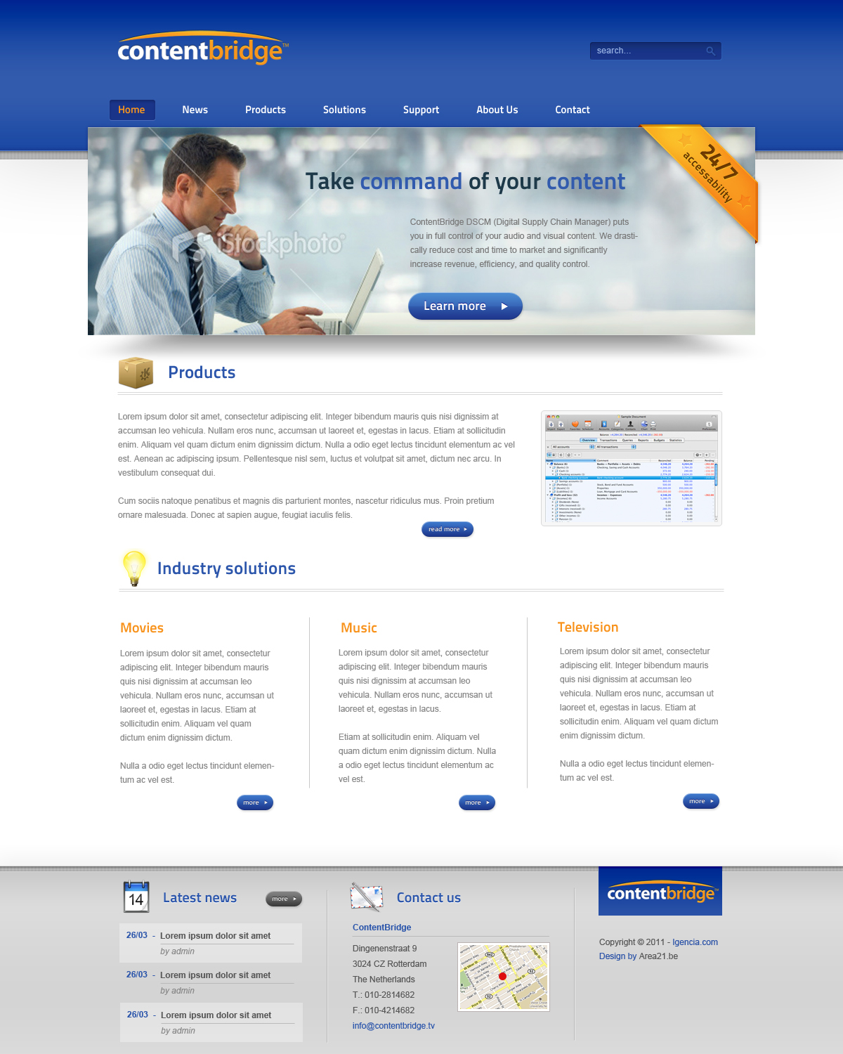 Corporate web layout 2