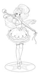 Mahou Shoujo Character Design 1-lines