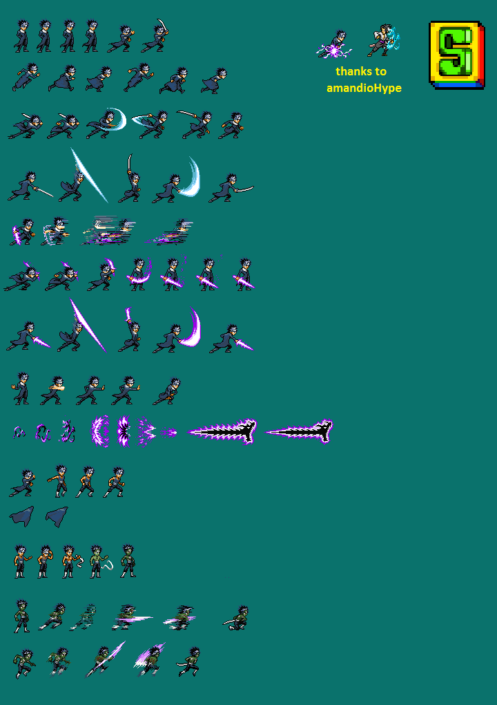 Jus Deviantart Hiei Jus Sprite Expanded (completed) by Santiag02 on DeviantArt