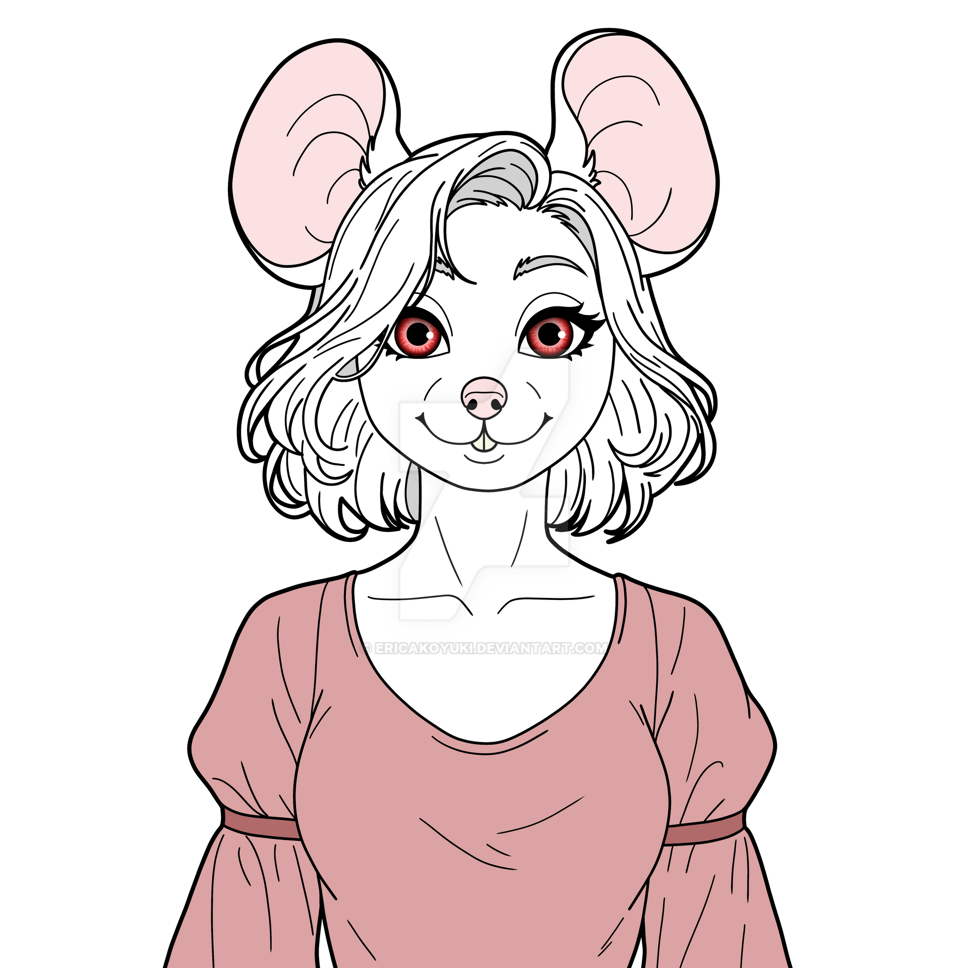 Adoptable White Mouse