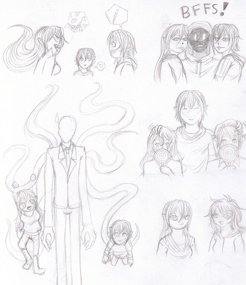 Creepypasta sketches 1