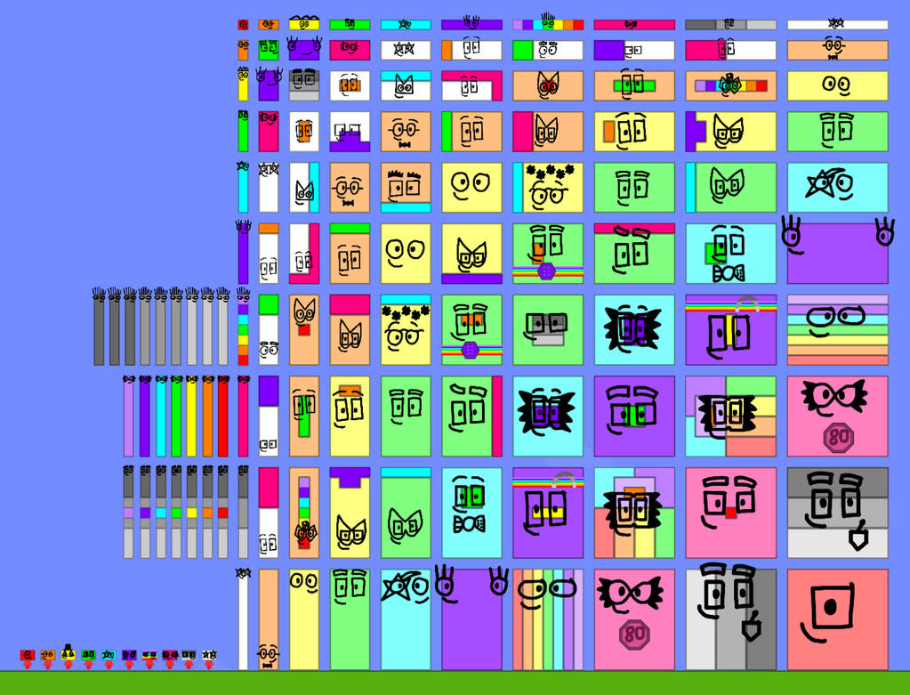 Numberblocks chart times table by jmak442277 on DeviantArt