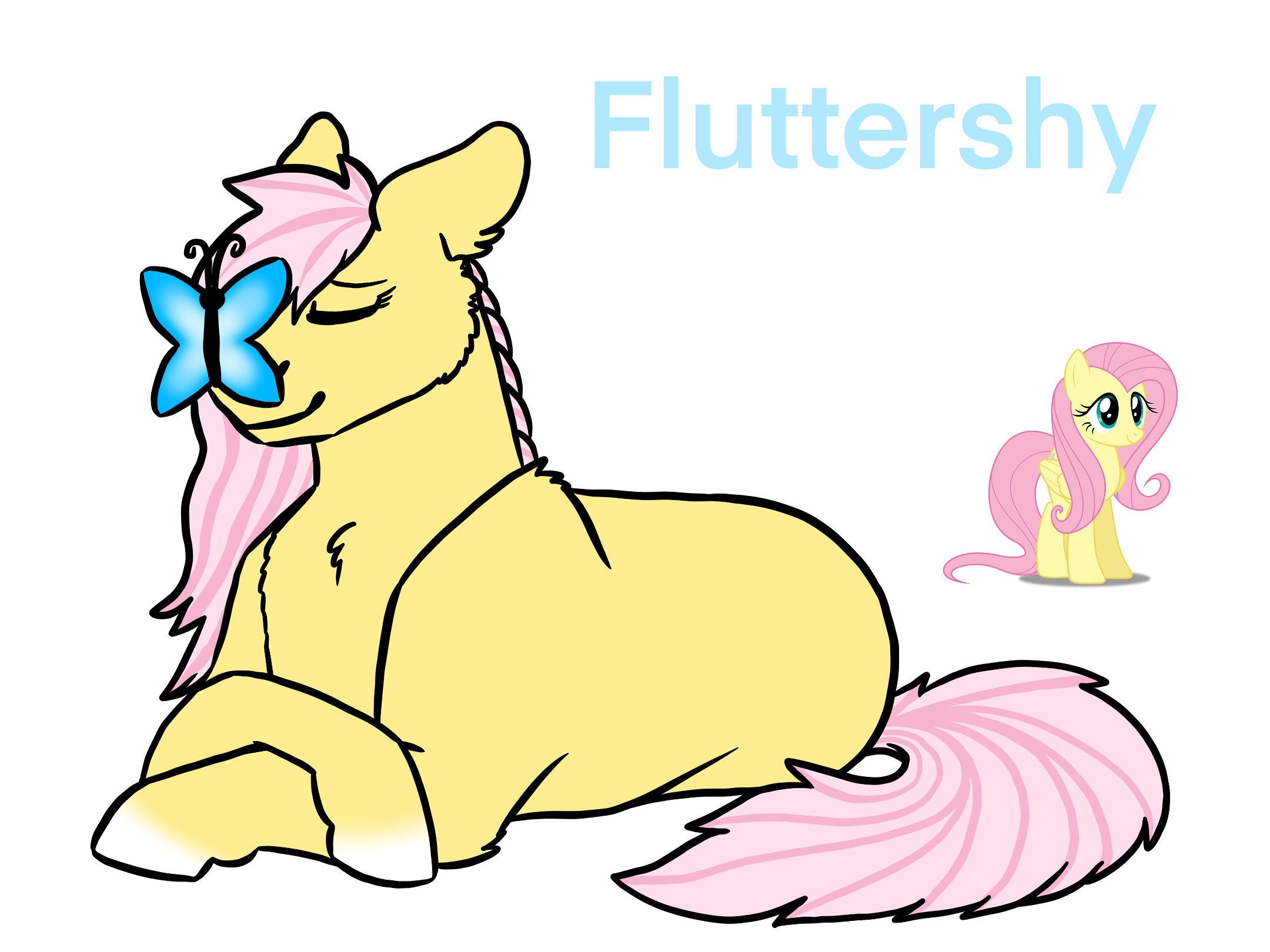 Redesign: MLP FIM - Fluttershy by Reddywolf on DeviantArt