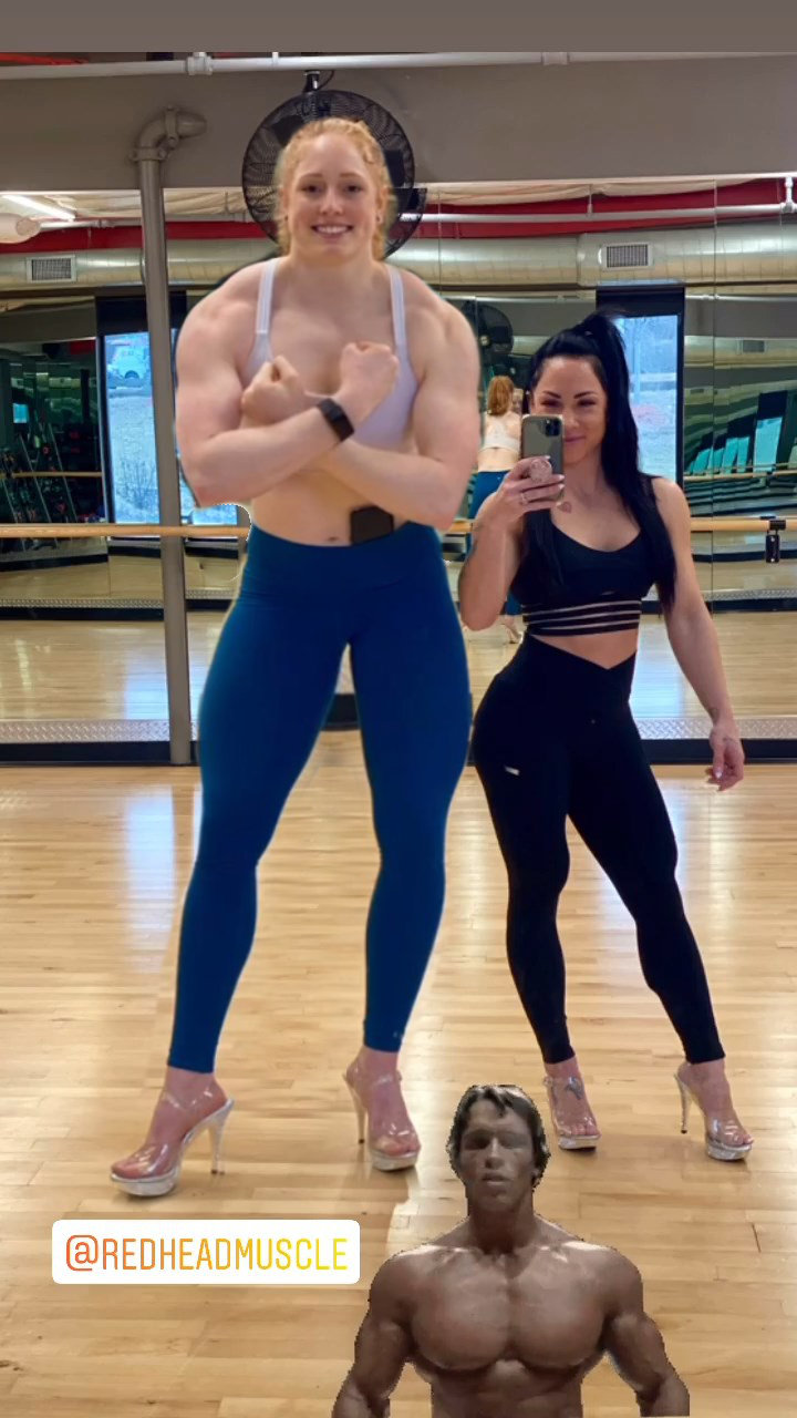 Tall muscular women