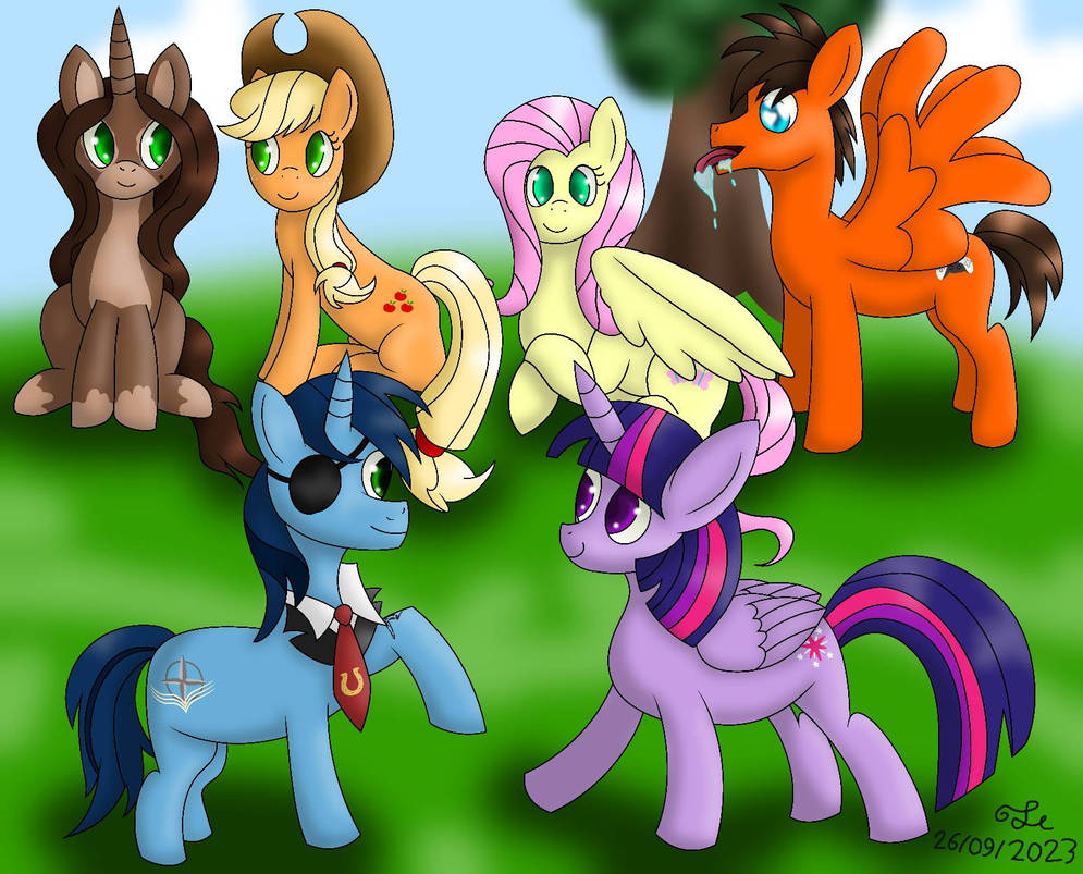 Mlp Socializing MLP friends group picture by freakyfreddyscow on DeviantArt