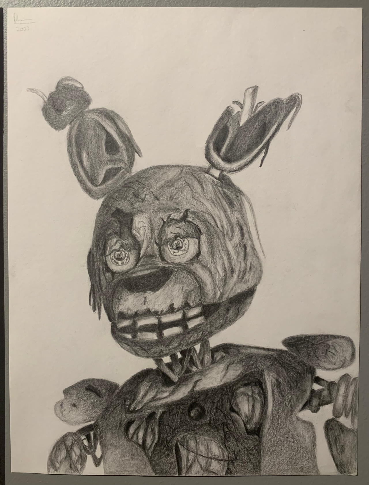 Springtrap drawing by mrfantastic143 on DeviantArt