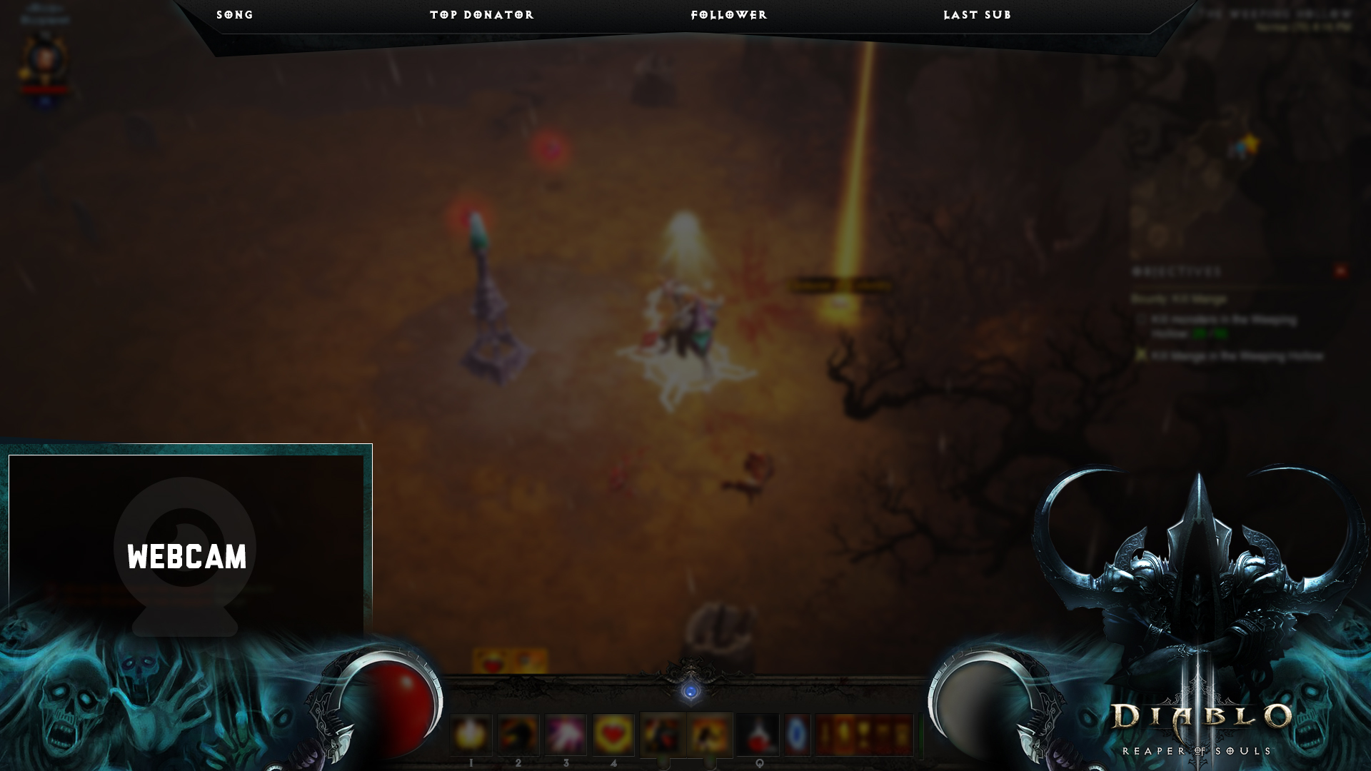Diablo 3 Reaper of Souls Twitch Streaming Overlay by MacphersonDesigns