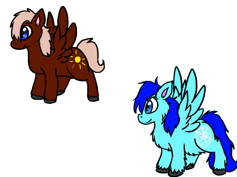 Normal Pony VS Snowpony