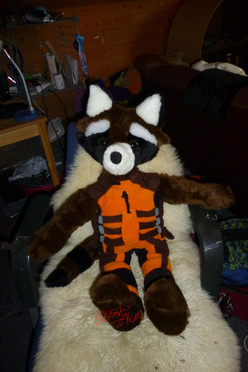 Life-sized Rocket Racoon Plush