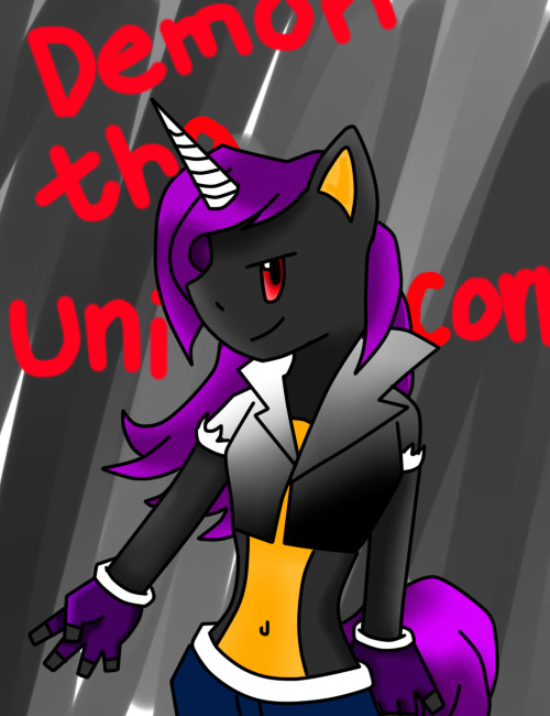 Demon Tha Unicorn--Colored