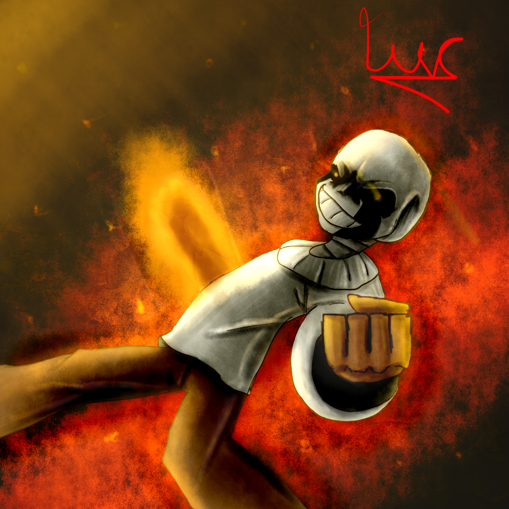 GET DUNKED ON! | Delta Sans Art by LucArtsymationss on DeviantArt