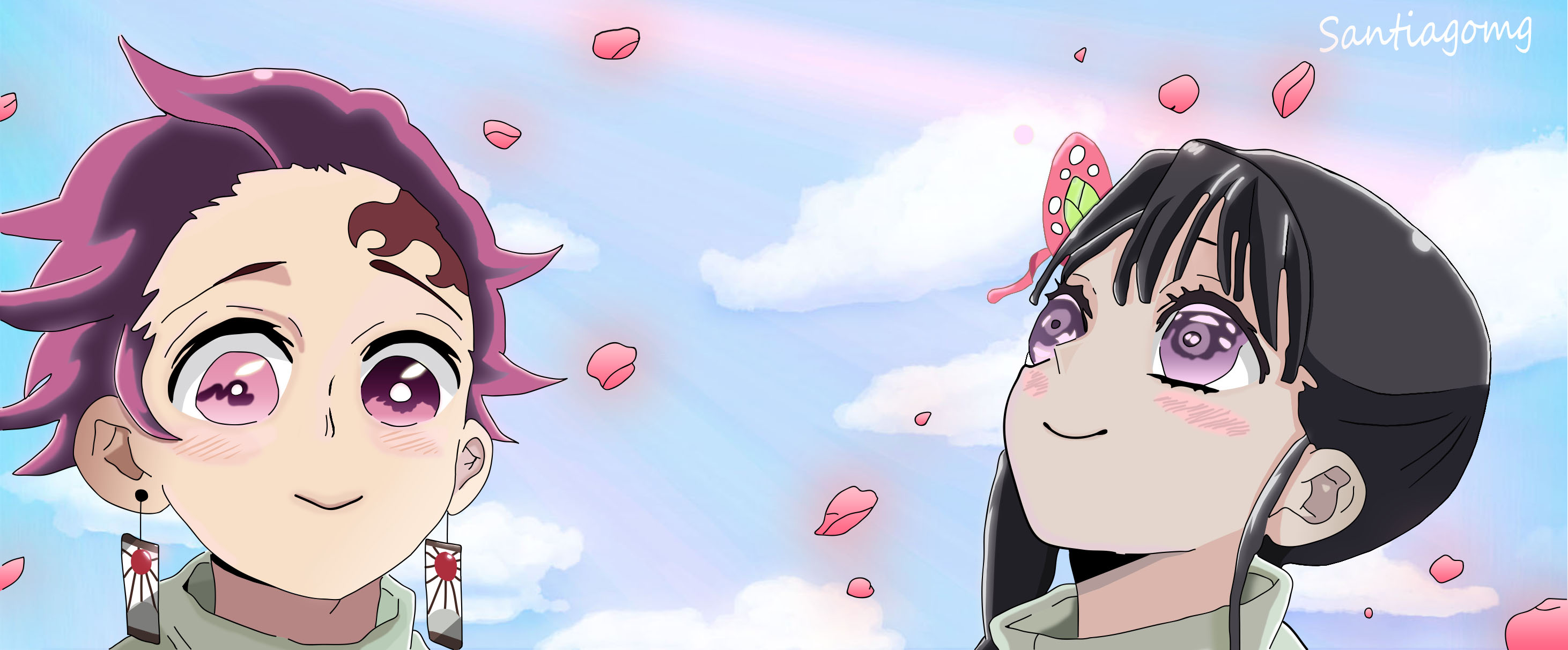 Demon Slayer 4 Tanjirou And Kanao By Santiagomaring On Deviantart Demon Slayer 4 Tanjirou And Kanao By Santiagomaring On Deviantart