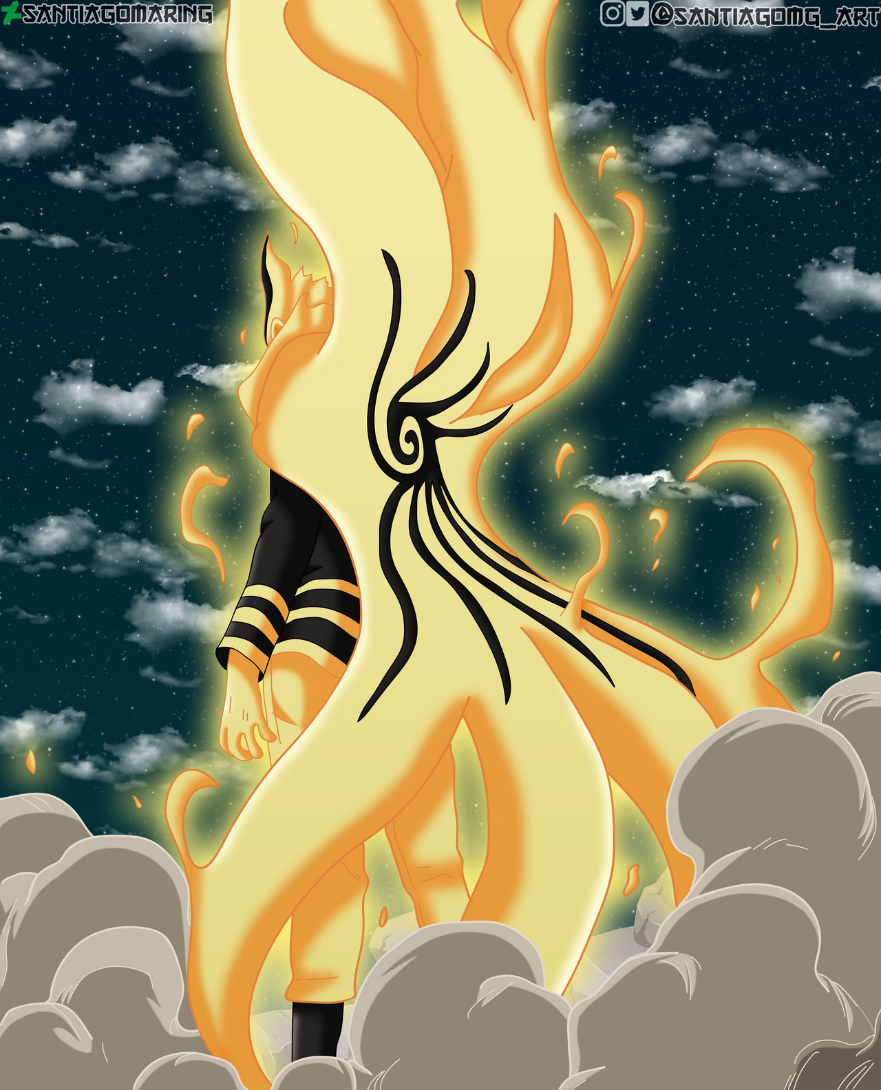 Naruto nueva forma kurama by SantiagoMarinG on DeviantArt